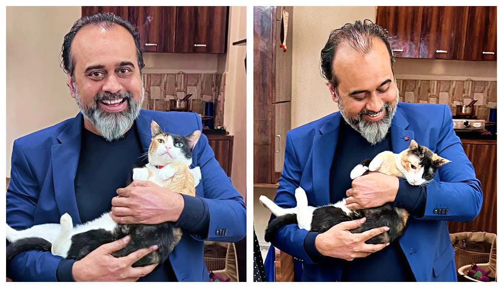 With Champa — the cat who never let anyone hold her