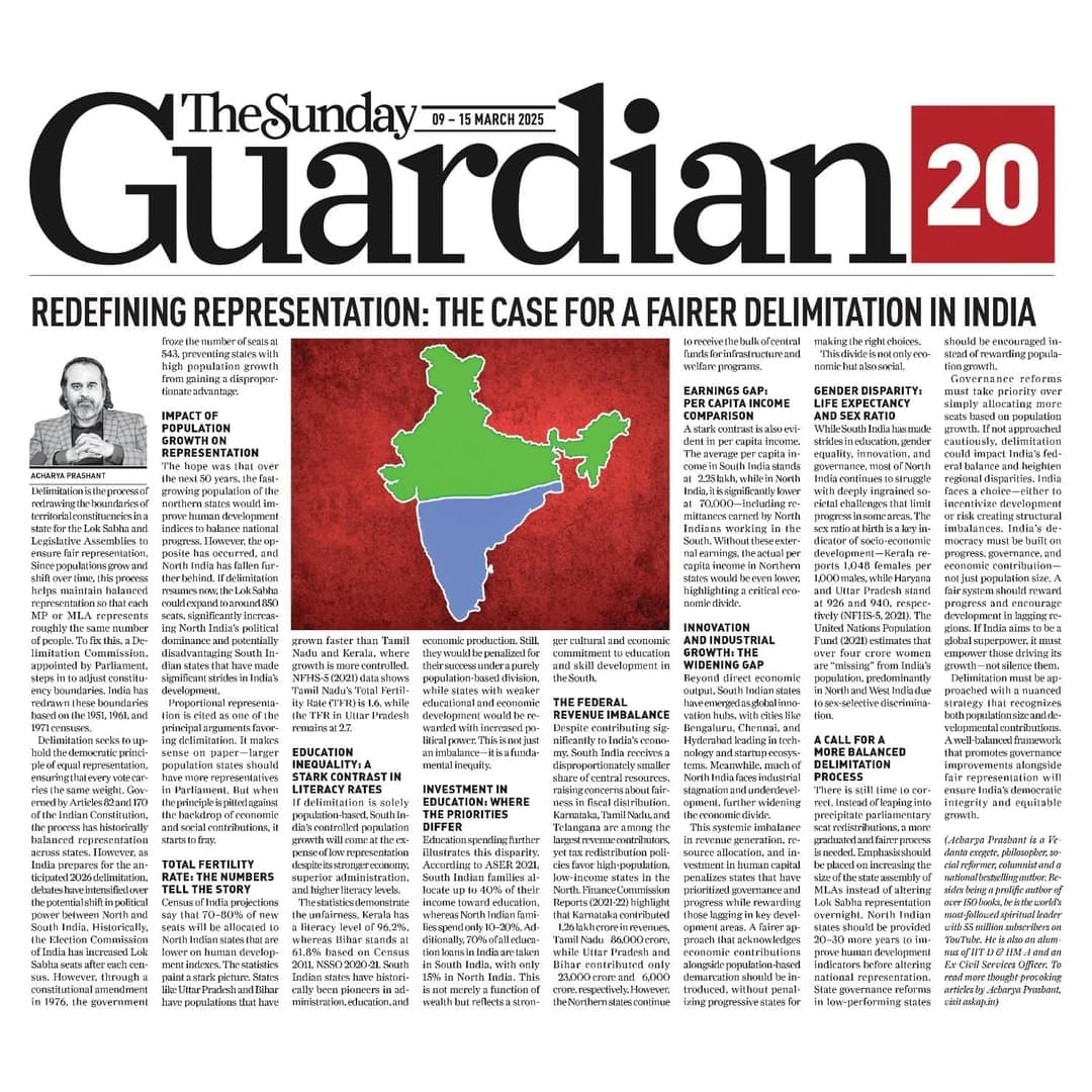 Redefining Representation: The Case for a Fairer Delimitation in India