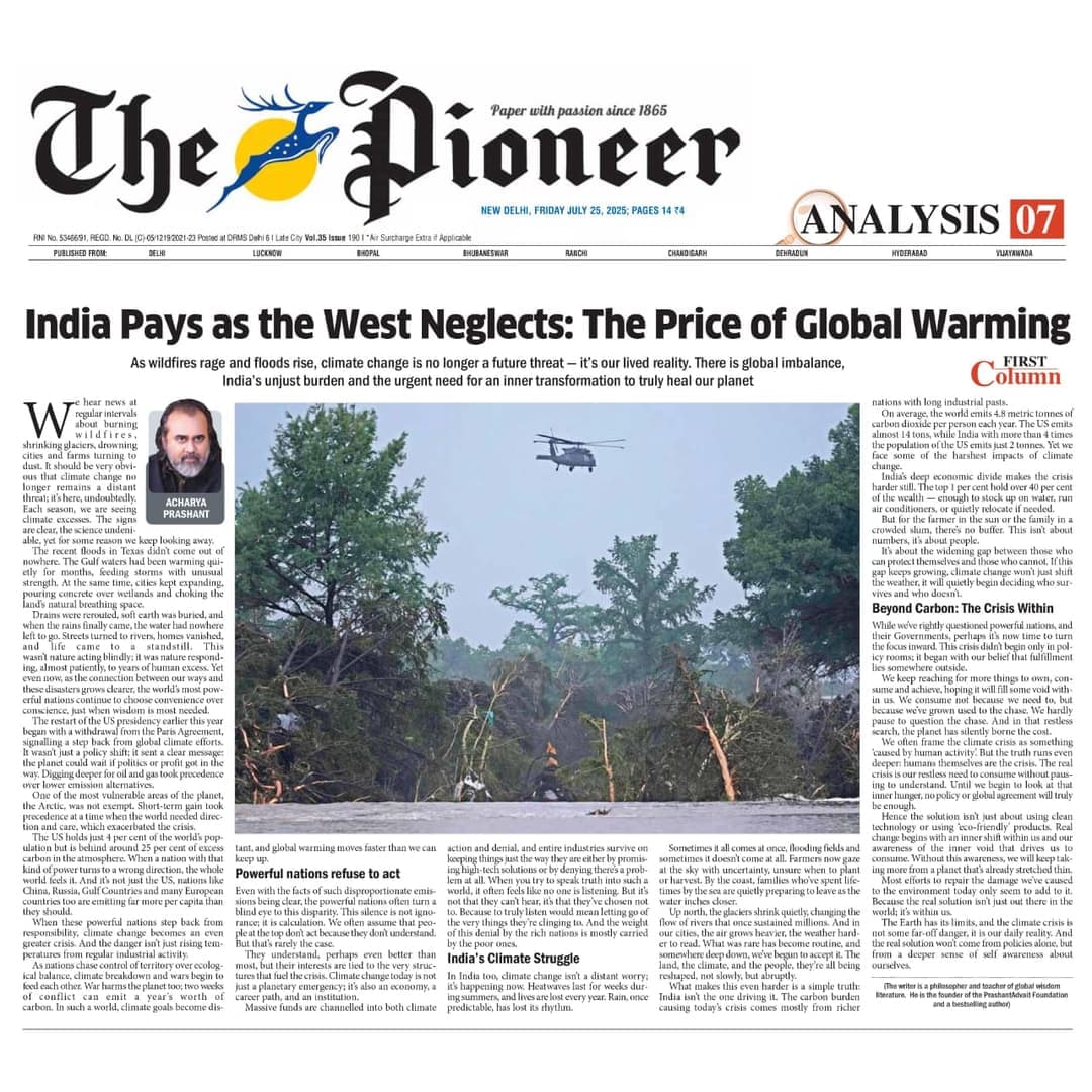India Pays as the West Neglects: The Price of Global Warming