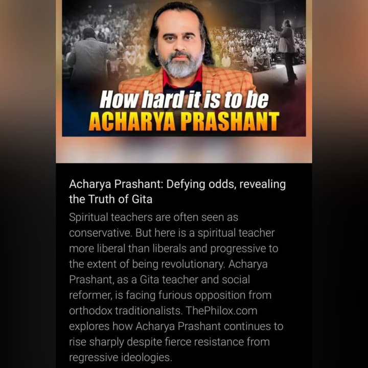 Acharya Prashant: Defying odds, revealing the Truth of Gita