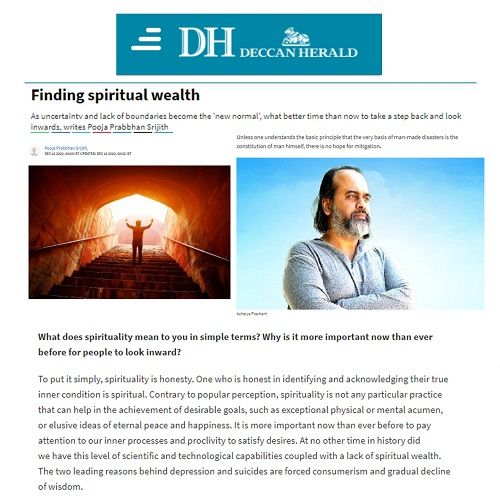 Finding spiritual wealth