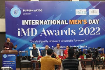 Acharya Prashant awarded on International Men's Day