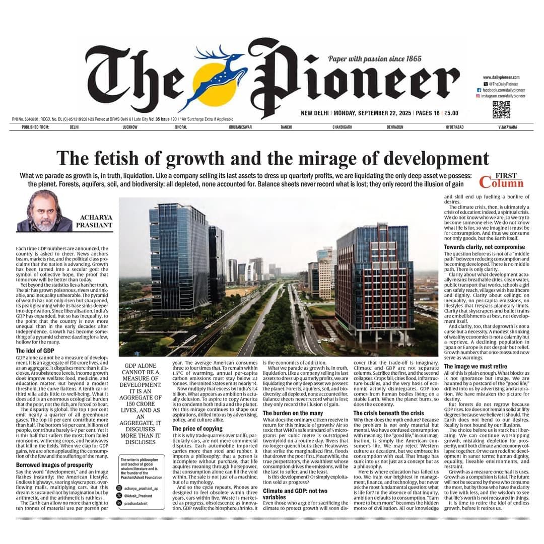The Fetish of Growth and the Mirage of Development