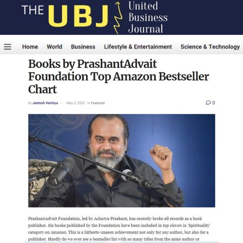 Books by PrashantAdvait Foundation Top Amazon Bestseller Chart