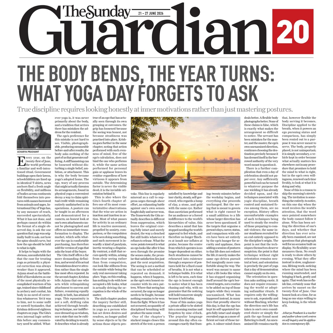 The body bends, the year turns: What Yoga Day forgets to ask