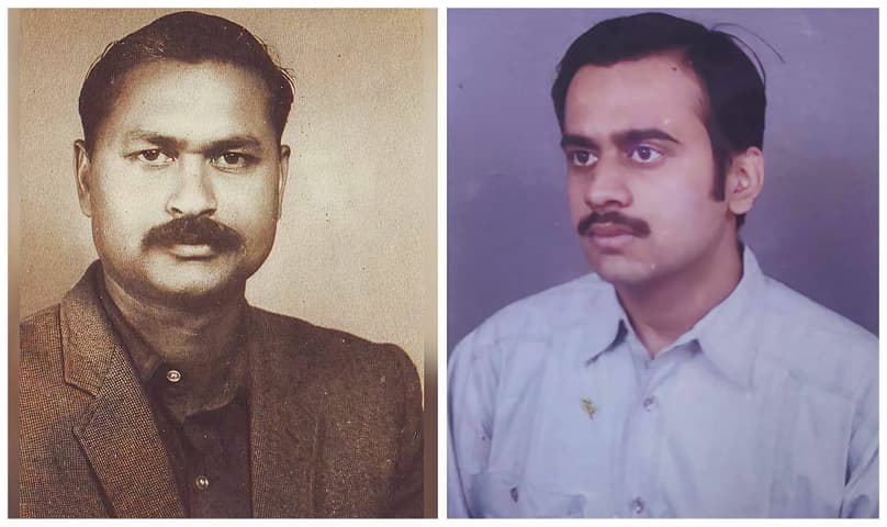 A collage of Dhoomil (left) and Prashant (right)