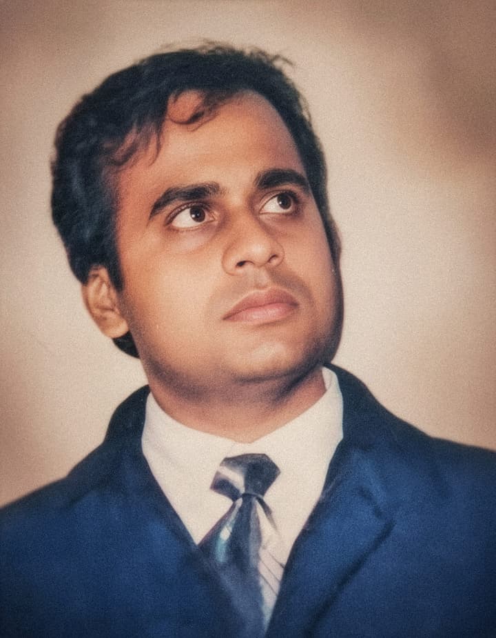 A photograph of young Prashant