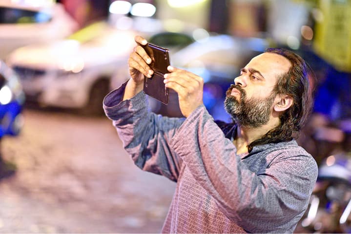 Clicking pictures at the bookstalls