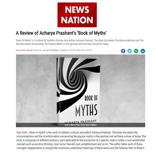 A Review of Acharya Prashant's 'Book of Myths'