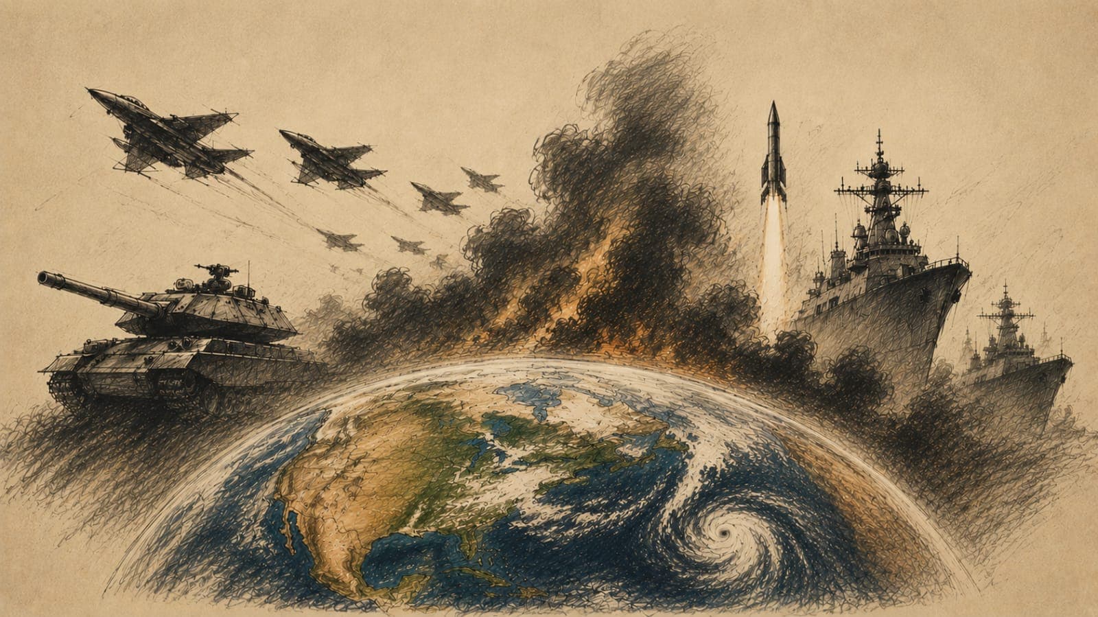 Climate Change and Global Warming: The Hidden Carbon Emissions of War