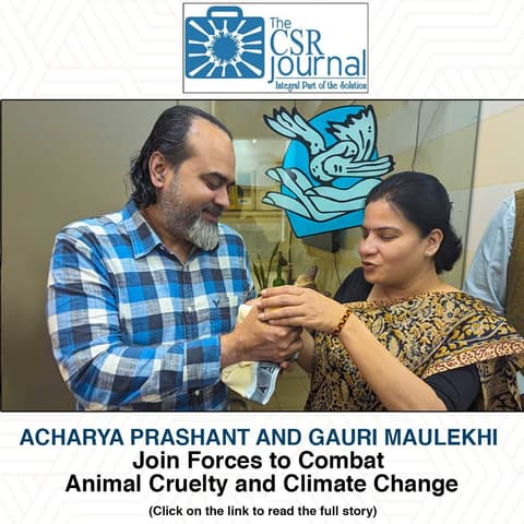 Acharya Prashant and Gauri Maulekhi Join Forces to Combat Animal Cruelty and Climate Change