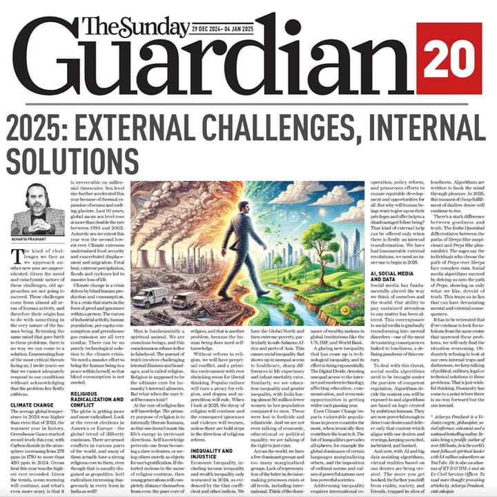 2025: External challenges, Internal Solutions