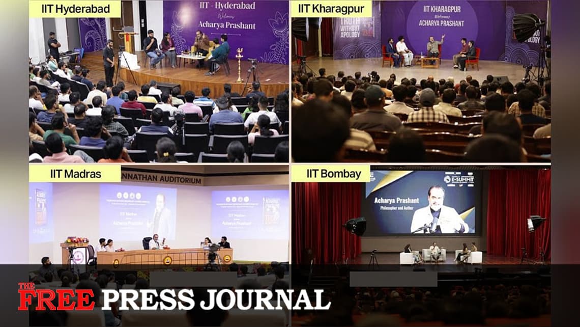 Acharya Prashant Addresses Four IITs in Two Months