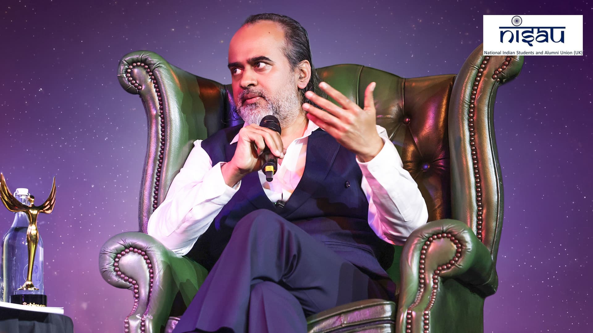 Acharya Prashant at the UK–India Youth Leadership Conclave