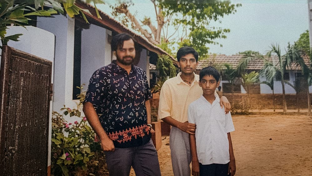 With children at Gandhi Ashram, Ahmedabad (2002)