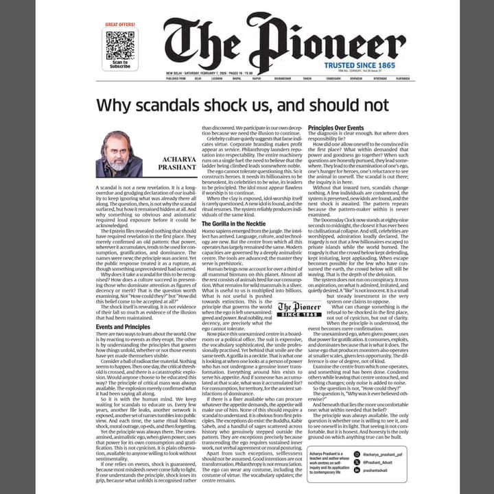 Why Scandals Shock Us, And Shouldn’t