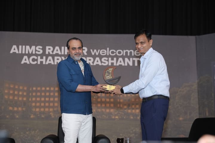 Felicitation at AIIMS Raipur