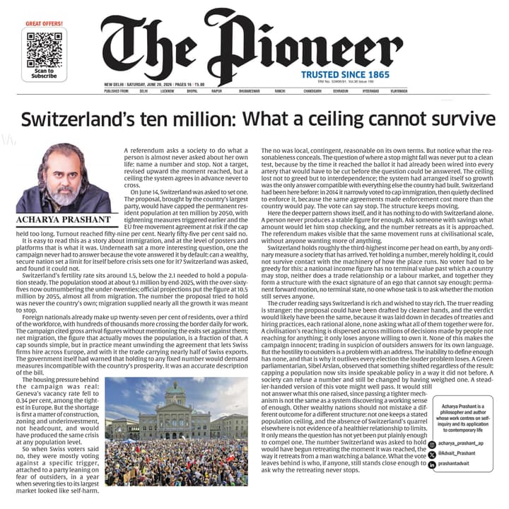 Switzerland’s ten million: What a ceiling cannot survive