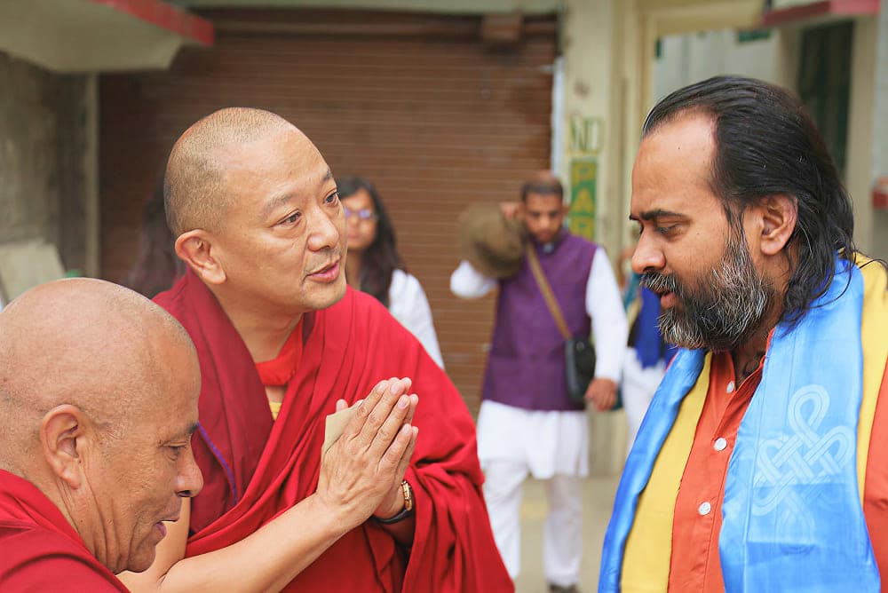 Acharya Prashant with members of the Tibetan Parliament-in-Exile, Dharamshala