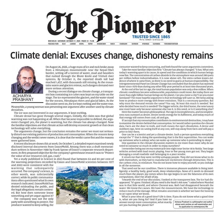 Climate denialism: Excuses change, dishonesty remains