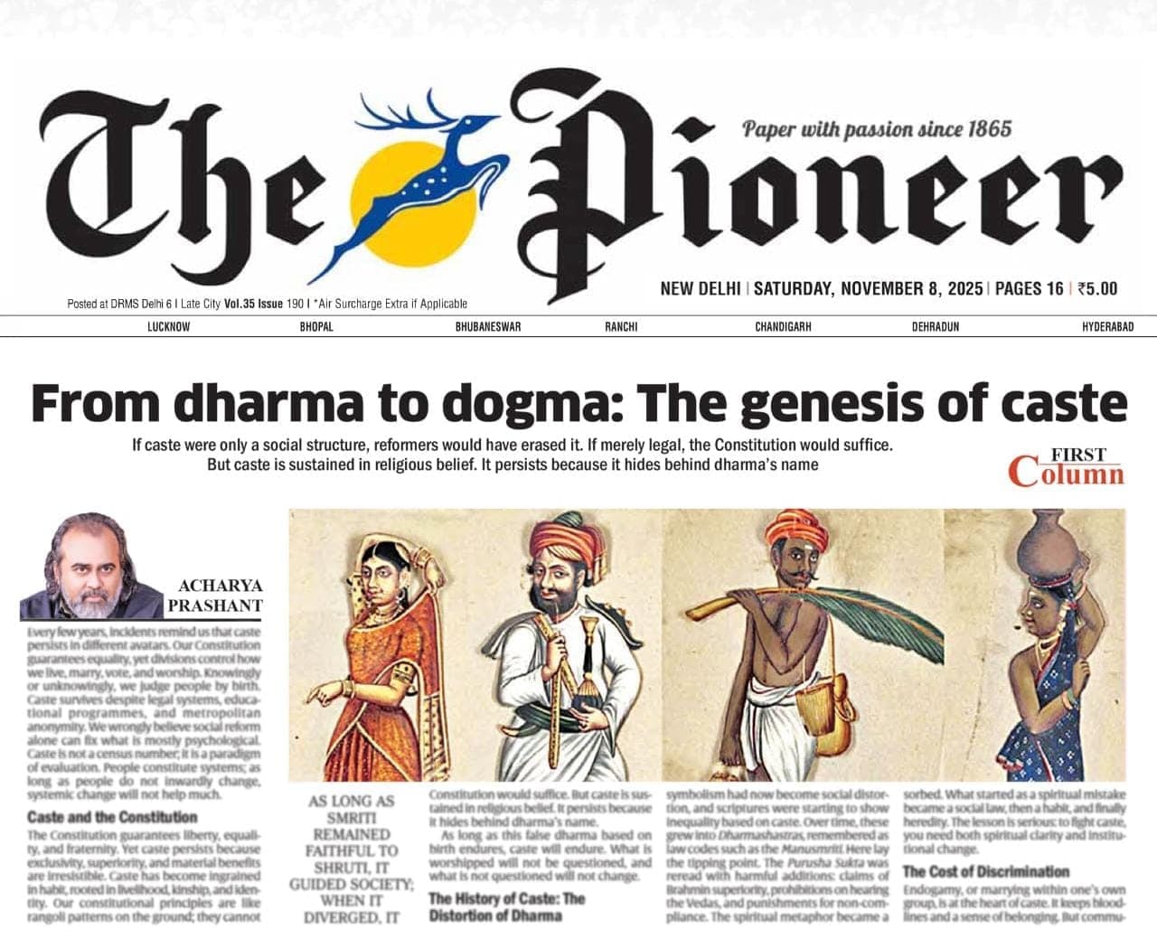 From Dharma to Dogma: The Genesis of Caste
