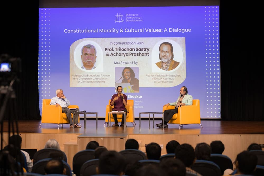 Acharya Prashant in conversation with Professor Trilochan Sastry