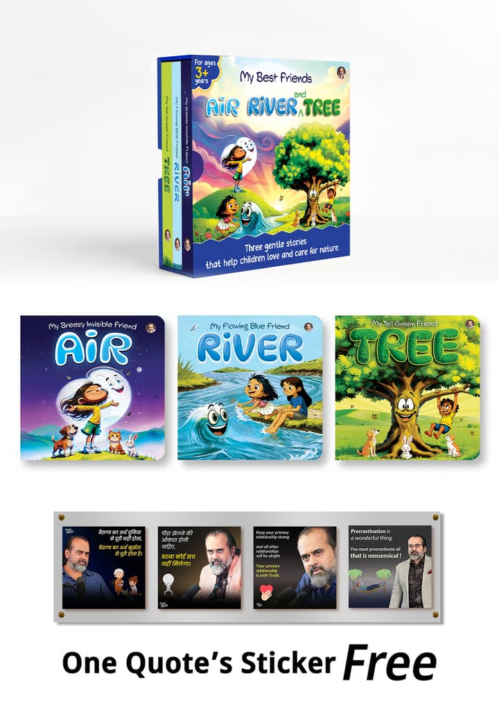 My Best Friends: Air, River and Tree – Kids Nature Book Set + Free Quote Sticker [New Release]