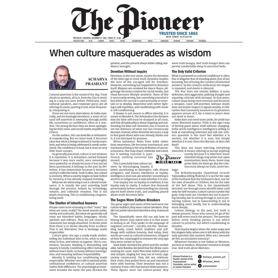 When Culture Masquerades as Wisdom