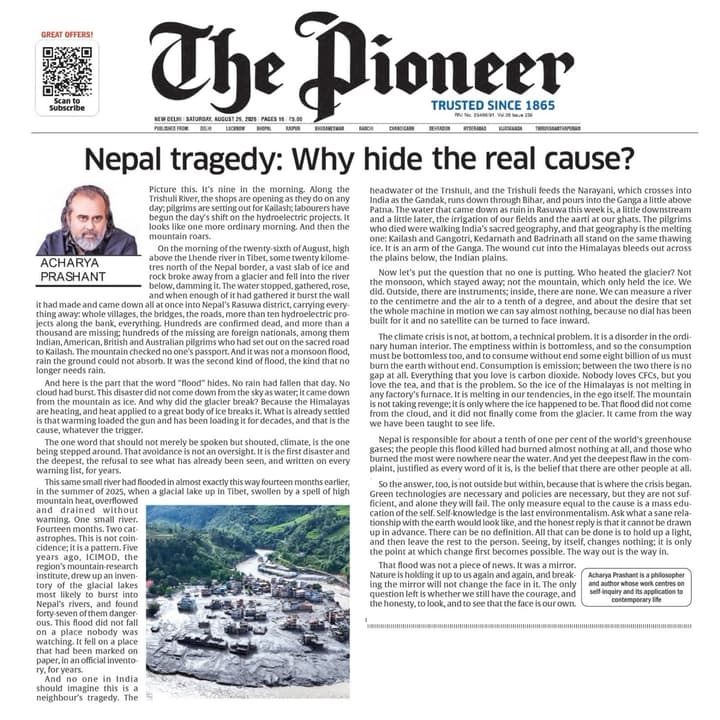 Nepal tragedy: Why hide the real cause?