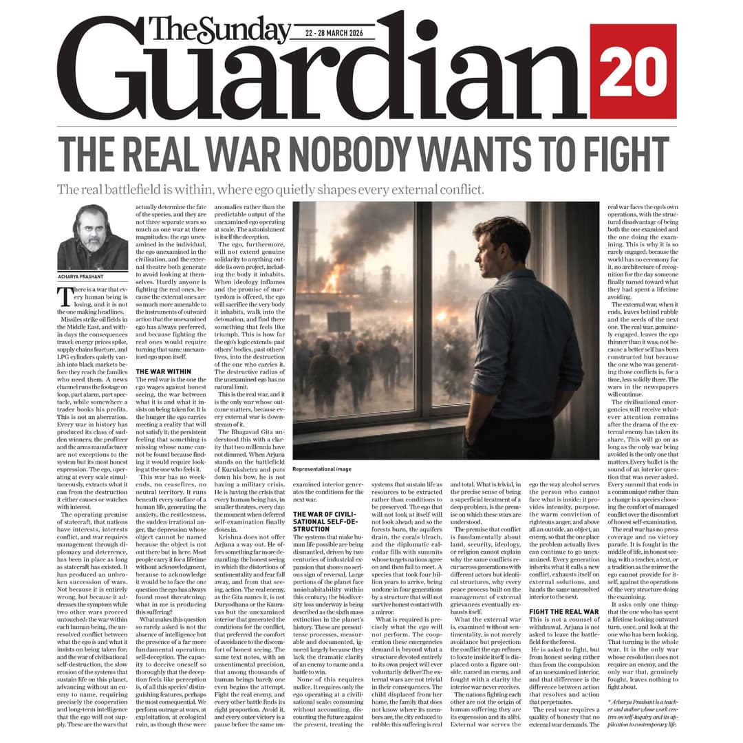 The Real War Nobody Wants to Fight