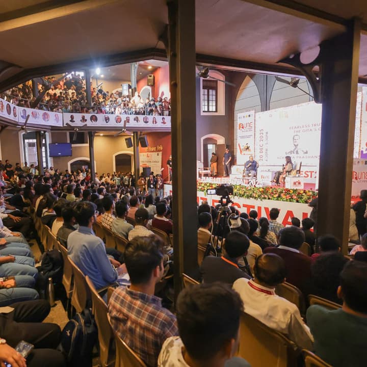 Acharya Prashant Captivates Audience At Pune Book Festival: OneIndia