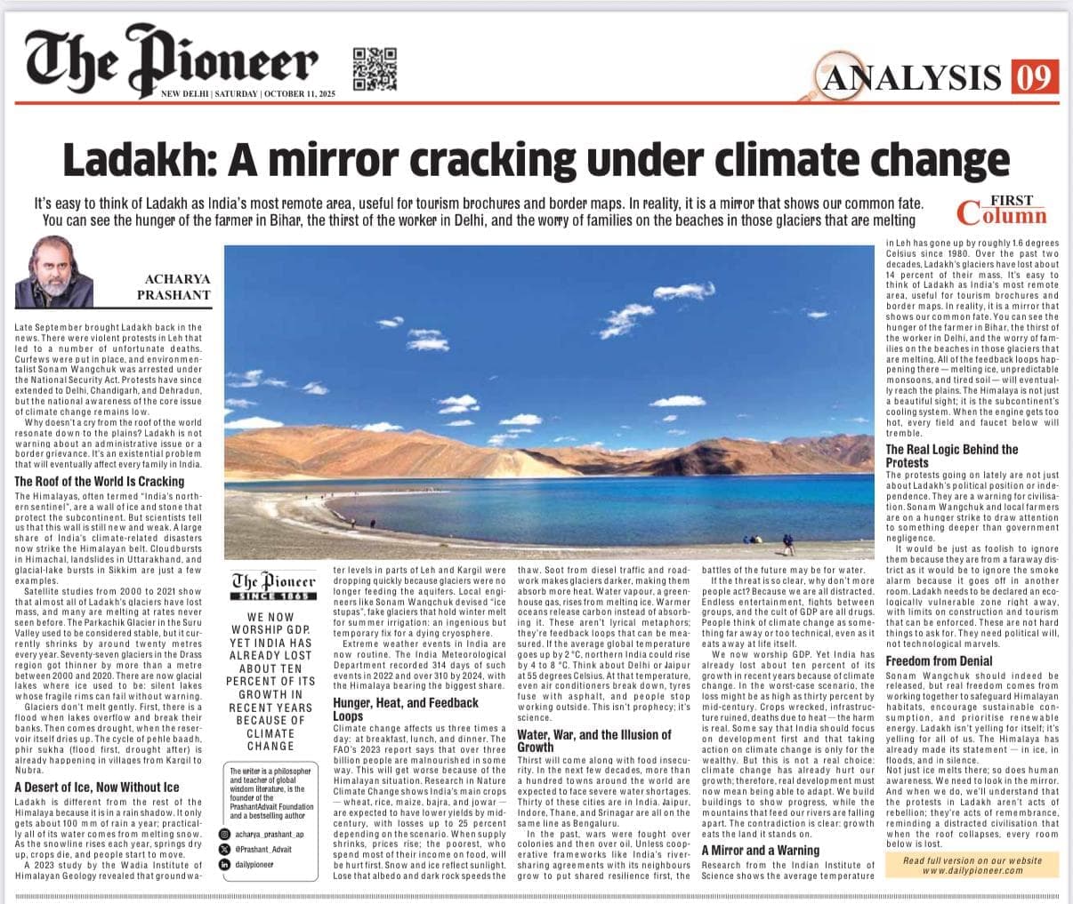 Ladakh: A Mirror Cracking Under Climate Change