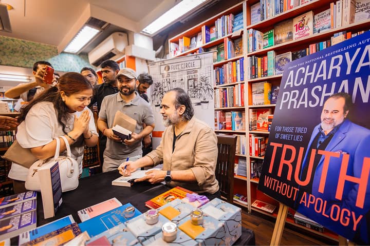 Book signing sessions across bookstores in India