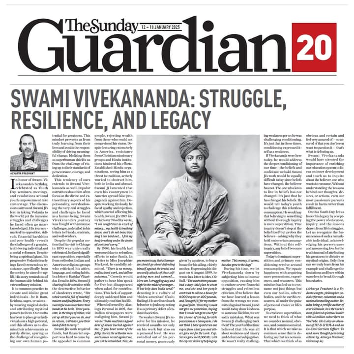 Swami Vivekananda: Struggle, Resilience, and Legacy