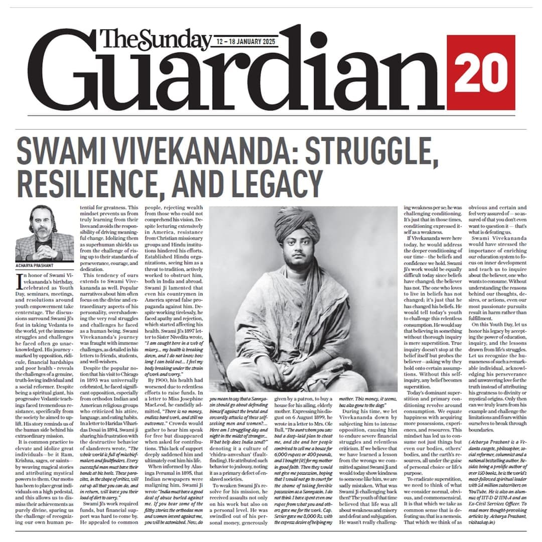 Swami Vivekananda: Struggle, Resilience, and Legacy