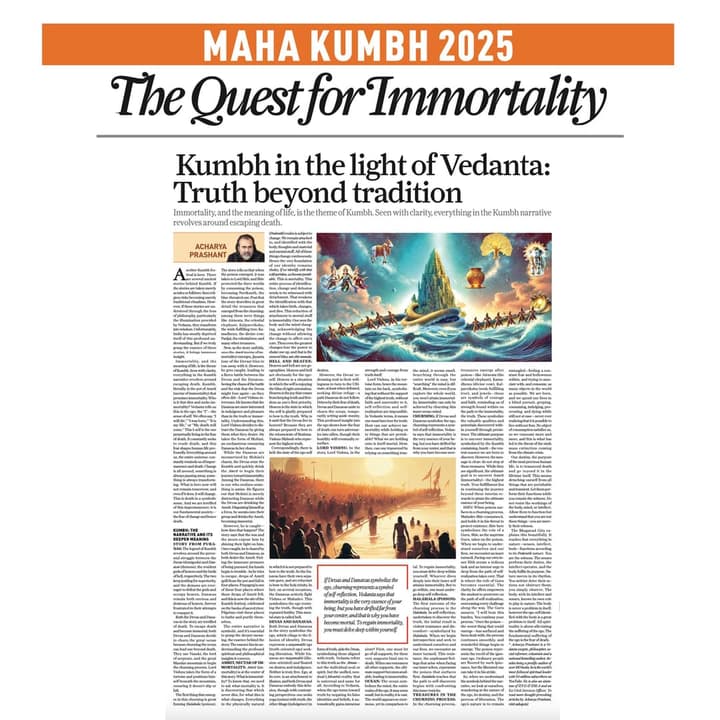 Kumbh in the Light of Vedanta: Truth Beyond Tradition