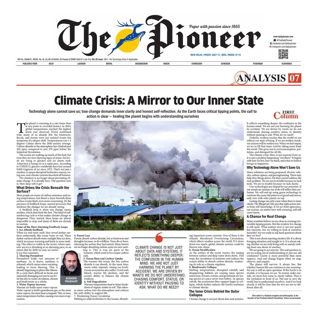 Climate Crisis: A Mirror to Our Inner State