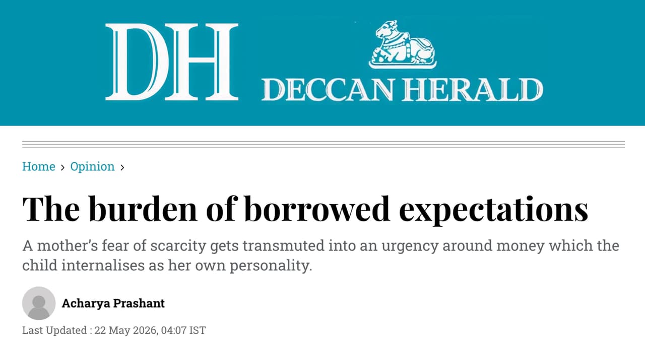 The burden of borrowed expectations
