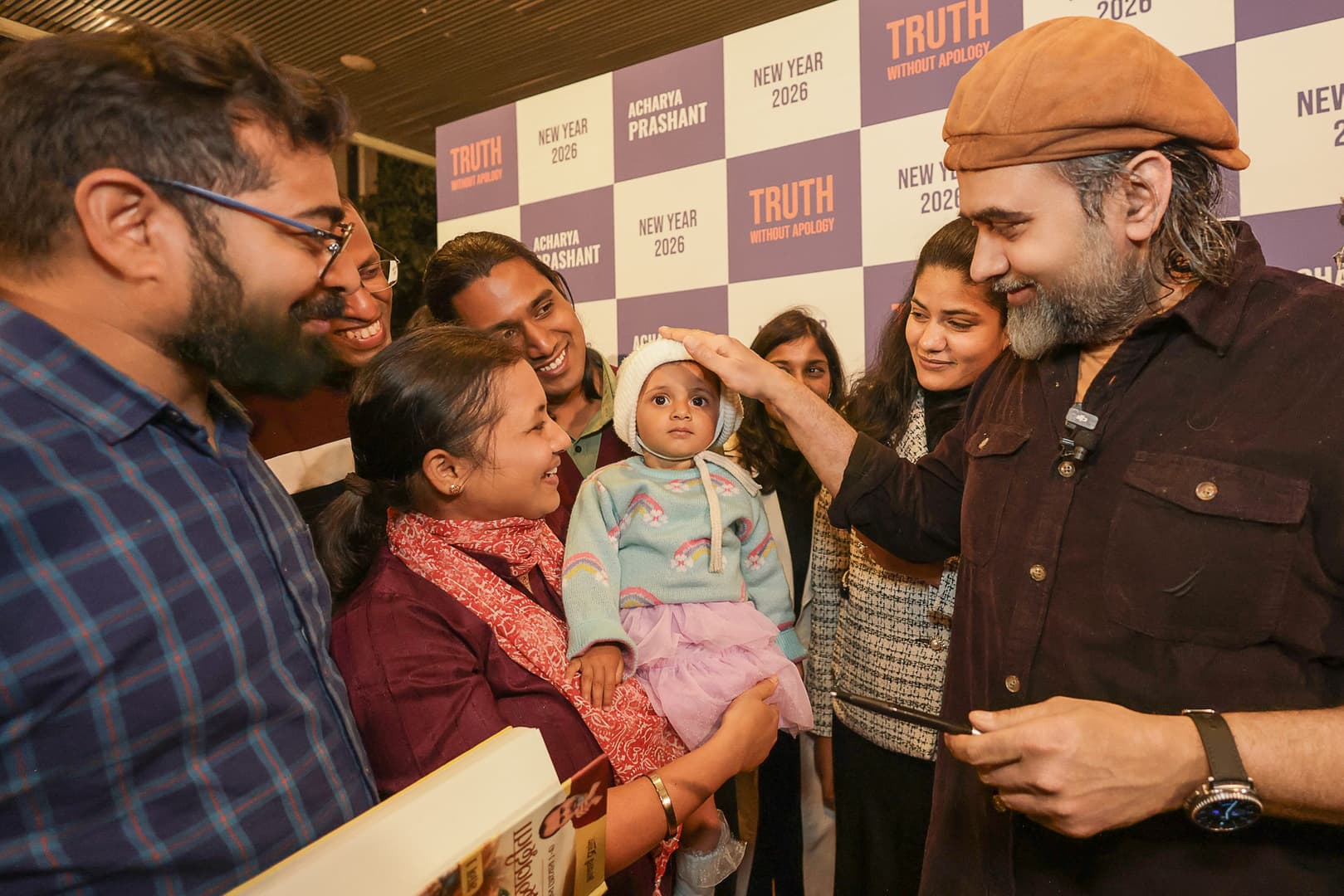 Book Signing after Bhagwad Gita Session, New Year 2026, Bangalore
