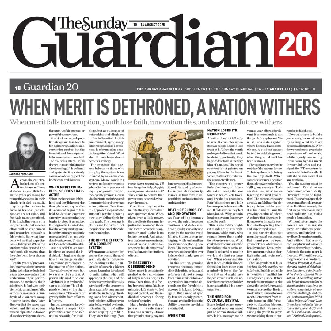When Merit Is Dethroned, a Nation Withers
