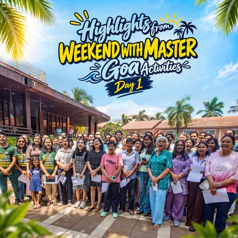 Weekend With Master 10 | Day 1 Activities