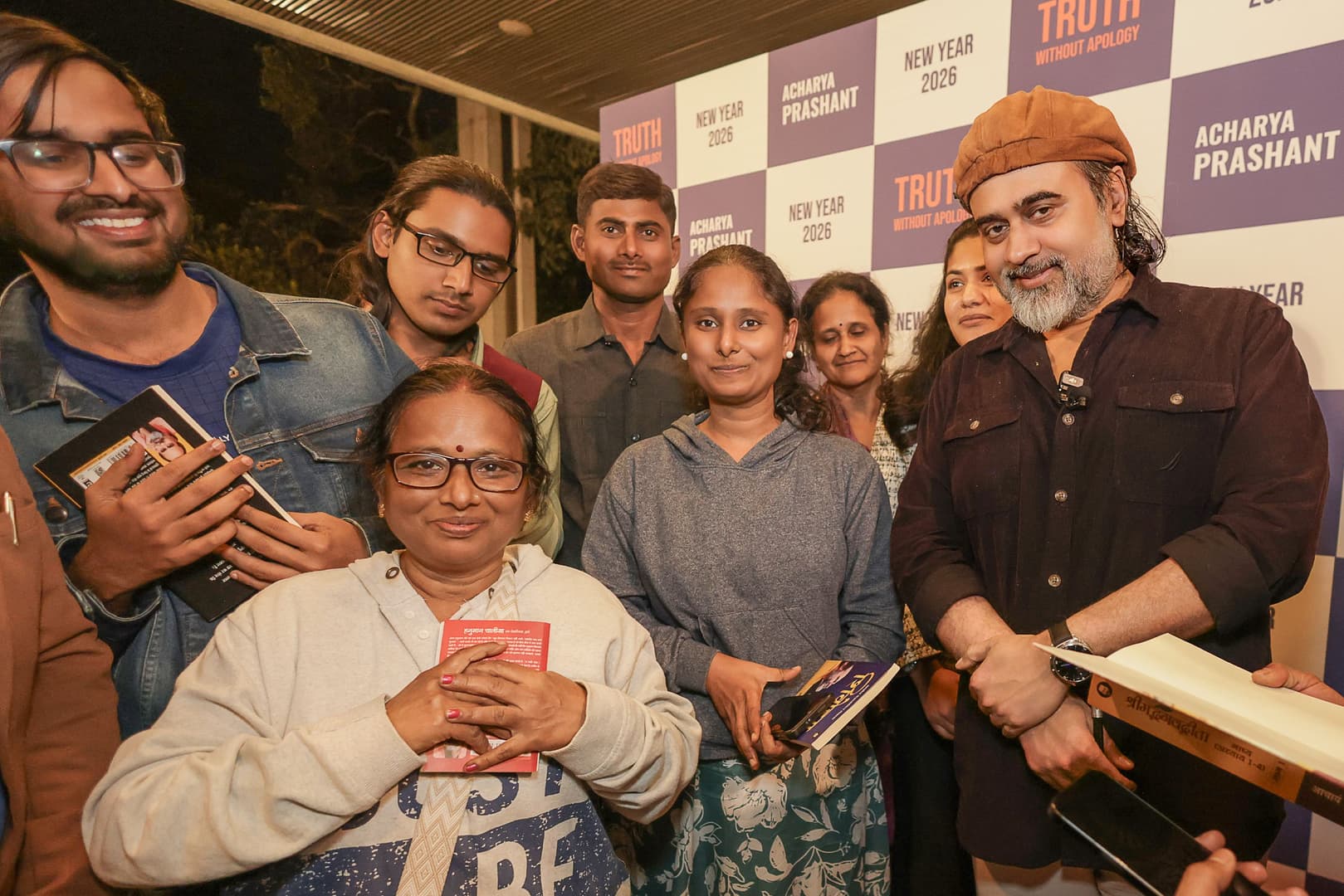 Book Signing after Bhagwad Gita Session, New Year 2026, Bangalore