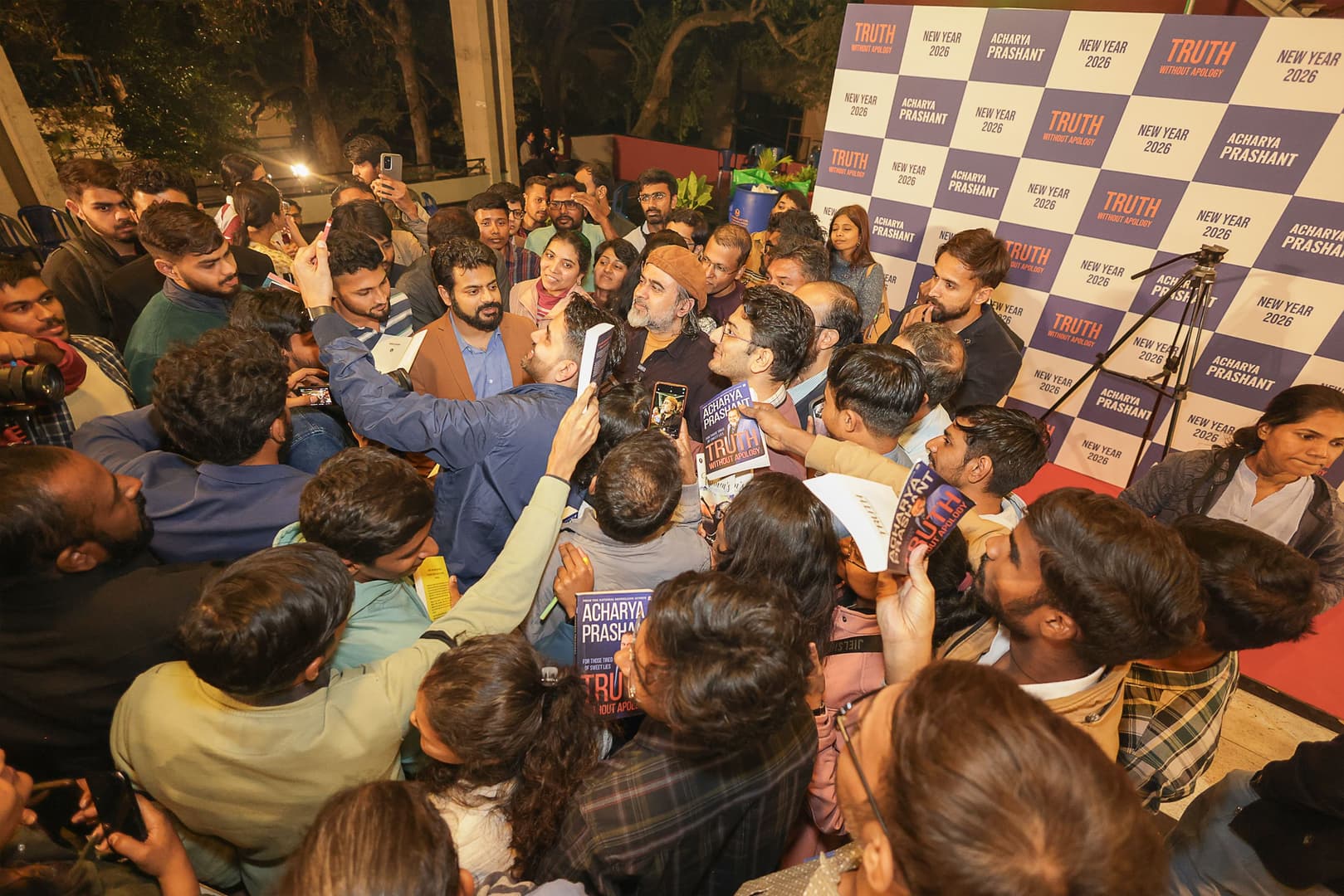 Book Signing after Bhagwad Gita Session, New Year 2026, Bangalore