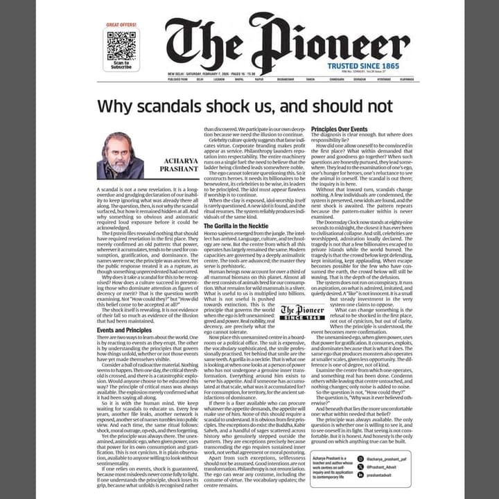 Why Scandals Shock Us, And Shouldn’t