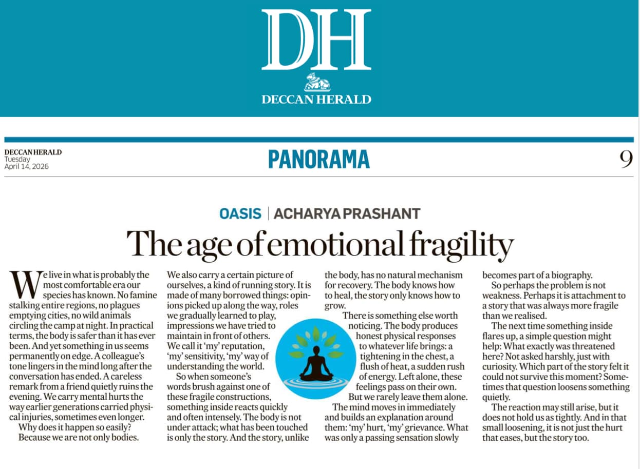 The Age of Emotional Fragility