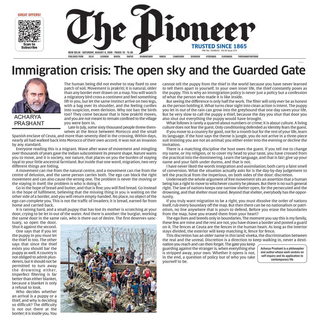 Immigration Crisis: The Open Sky and the Guarded Gate