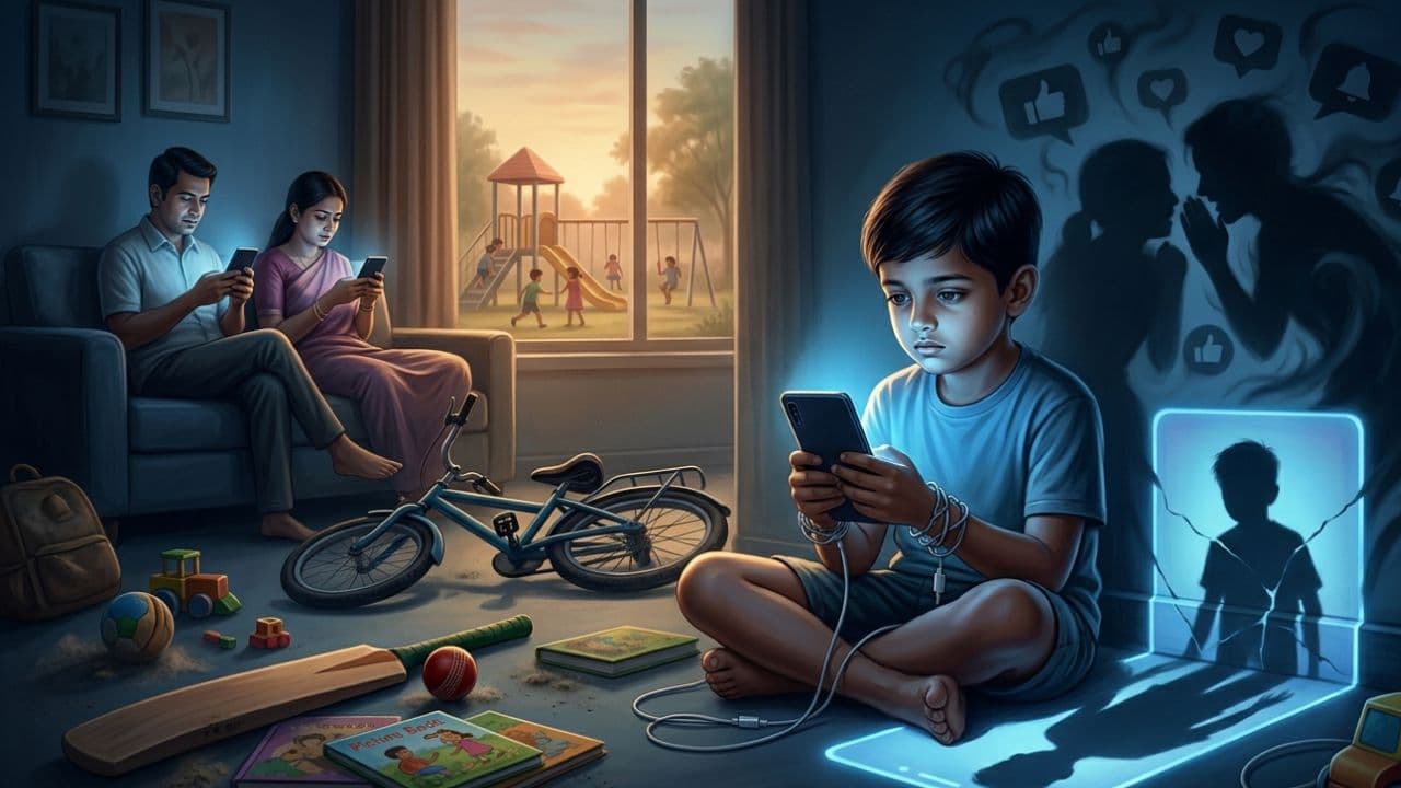 बच्चों का बचपन साइलेंट मोड पर
