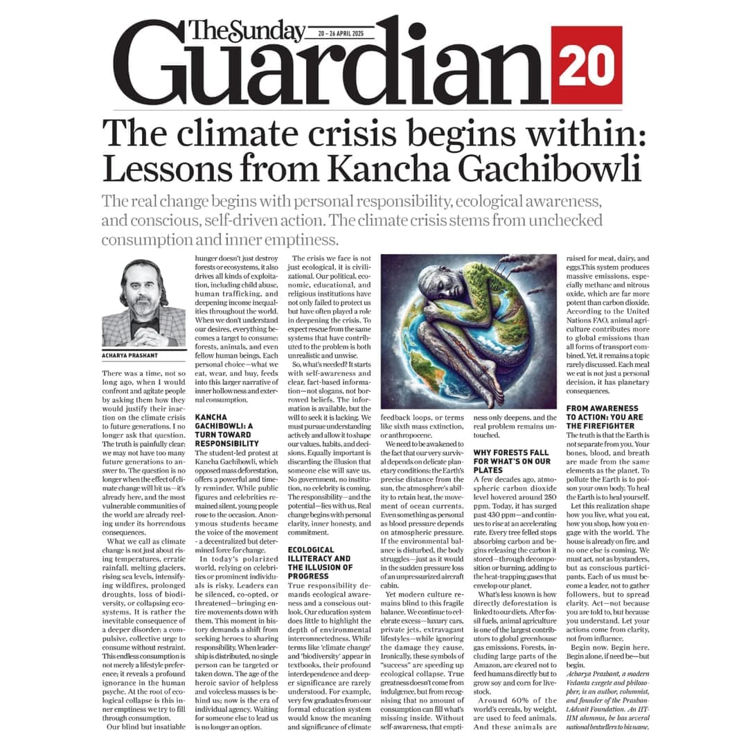The Climate Crisis Begins Within: Lessons from Kancha Gachibowli