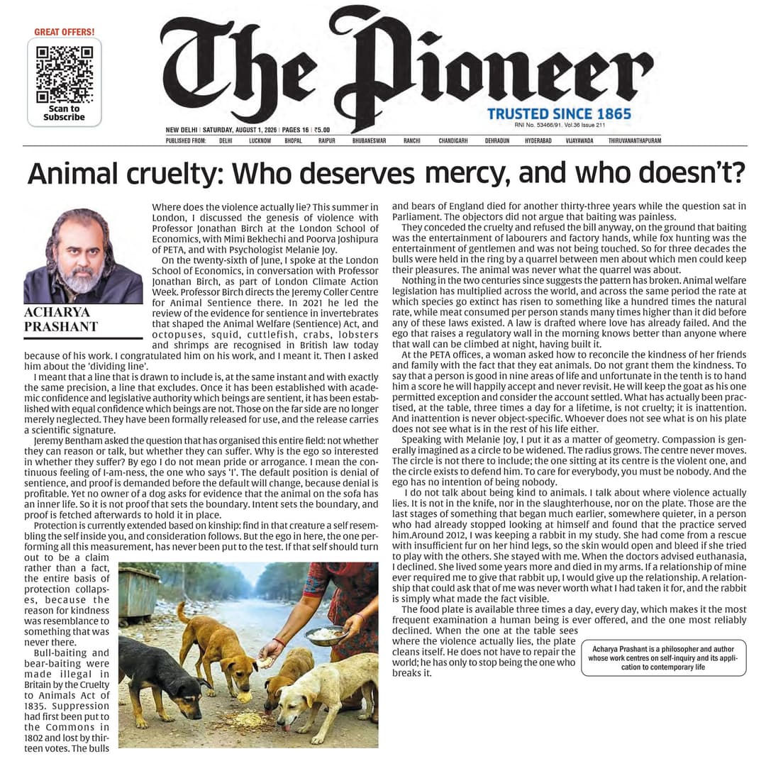 Animal cruelty: Who deserves mercy, and who doesn’t?
